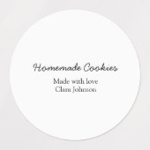 Homemade-kokers voegen jouw tekst-naam toe, aangep labels (Design 1)