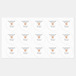 Homemade-kokers voegen jouw tekst-naam toe, aangep labels