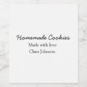 Homemade-kokers voegen jouw tekst-naam toe, aangep wijn etiket (Enkel label)