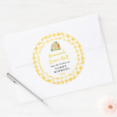 Homemade Lemon Roll Voedsellabel Ronde Sticker (Envelop)