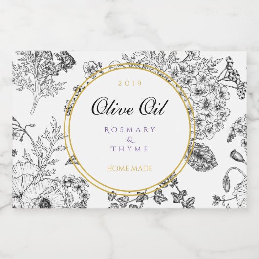 Homemade Likeurfles Etiket (Enkel label)