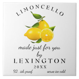 Homemade Limoncello Tegeltje
