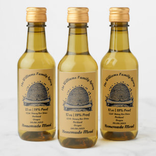 Homemade Mead   Honingwijn    bijenkast Wijn Etiket
