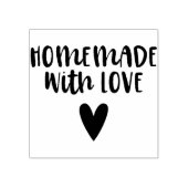 Homemade met het hart van het liefdesscript 	rubberstempel (Afrduk)