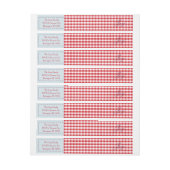 Homemade met kerstcadeaus omloop rond label (Vel)