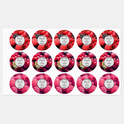 Homemade met liefdesfotojam labels (Vel)