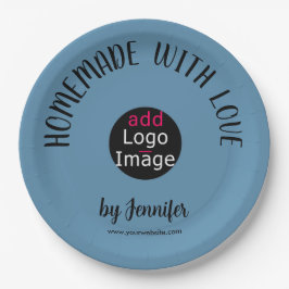 Homemade met liefhebbend stijlvol, aangepast deeg  papieren bordje