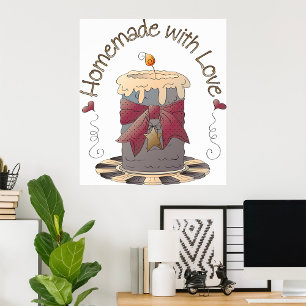Homemade met Love Candle Poster