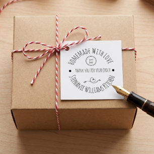 Homemade met Love Hartelijk dank voor uw bestelli Bedankjes Labels