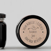 Homemade met Love Kraft Paper | Jam Canning Label