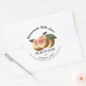 Homemade met Love Peach Jam Summer 202x Classic C Ronde Sticker (Envelop)