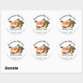 Homemade met Love Peach Jam Summer 202x Classic C Ronde Sticker (Vel)