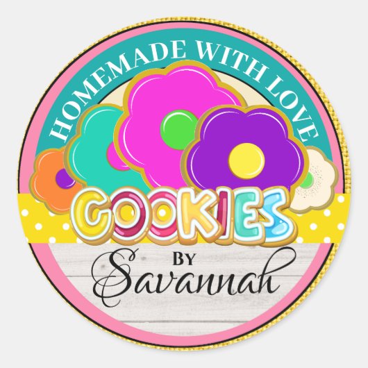 Homemade met Love Sticker (Voorkant)