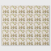 Homemade Natitivity Cookie Ivory Wrapping Paper Cadeaupapier (Vlak)