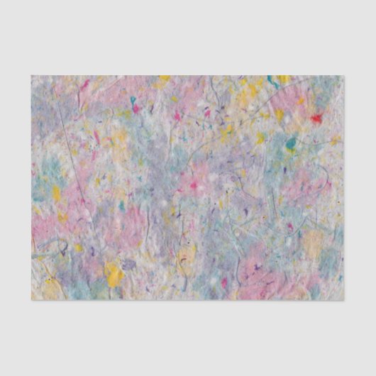 Homemade Paper met kleurrijk pulp-Afbeelding Tissuepapier (Voorkant)