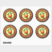  Homemade Peach Jelly Jam Label Sjabloon (Vel)