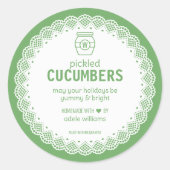Homemade Picked Cucumber Sticker (Voorkant)