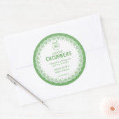 Homemade Picked Cucumber Sticker (Envelop)