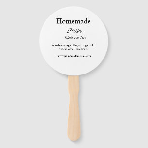 Homemade pickles gemaakt met liefde tekstwebsite t handwaaier