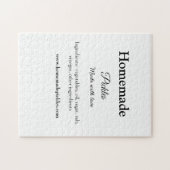 Homemade pickles gemaakt met liefde tekstwebsite t legpuzzel (Horizontaal)