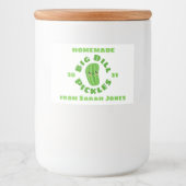 Homemade pickles voedselcontainer etiket (Voorkant)