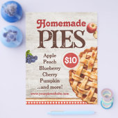 Homemade Pies Menu Flyer Sjabloon (Enkel)