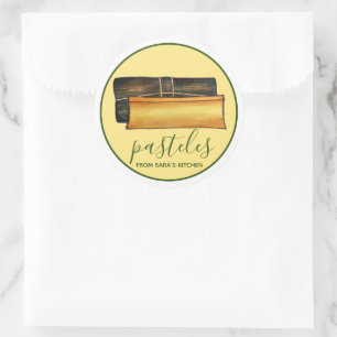 Homemade Puerto Ricaanse pasteles uit de keuken va Ronde Sticker