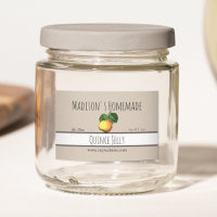Homemade Quince Jelly Labels