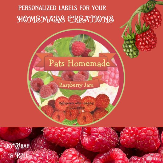  Homemade Raspberry Jam Ronde Sticker