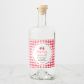 Homemade Raspberry Lemonade Label Likeurfles Etiket (Voorkant)