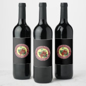 Homemade Red Gooseberry Wijn Etiket (Flessen)