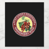 Homemade Red Gooseberry Wijn Etiket (Enkel label)