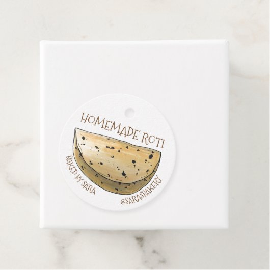 Homemade Roti Indian Chapati Bread van Bedankjes Labels (In situ)