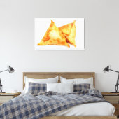 Homemade samosas canvas afdruk (Insitu (Slaapkamer))