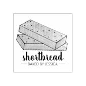 Homemade Scottish Shortbrood Biscuits, gebrand doo Rubberstempel (Afrduk)