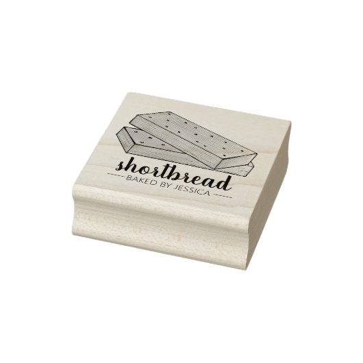 Homemade Scottish Shortbrood Biscuits, gebrand doo Rubberstempel (Stempel)