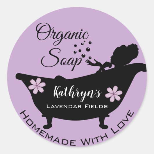 Homemade Soap Lavendar Label (Voorkant)