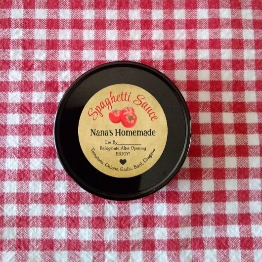 Homemade Spaghetti Sauce Product Sticker