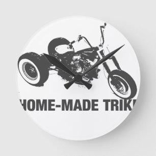 Homemade trike ronde klok