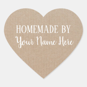 Homemade van Cookie Cake Craft Hart Sticker