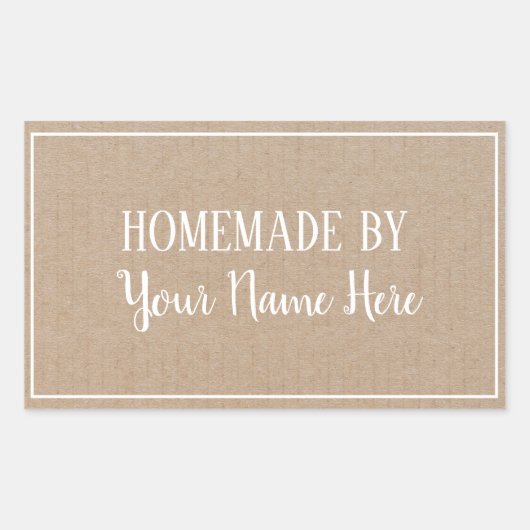 Homemade van Cookie Cake Craft Rechthoekige Sticker (Voorkant)