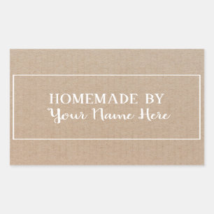 Homemade van Cookie Cake Craft Rechthoekige Sticker