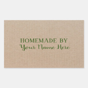 Homemade van Cookie Cake Craft Rechthoekige Sticker
