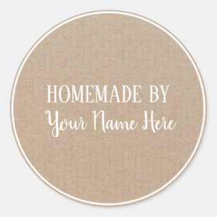 Homemade van Cookie Cake Craft Ronde Sticker