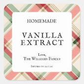 Homemade Vanilla Extract Bottle Stickers (Devant)
