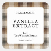 Homemade Vanilla Extract Bottle Stickers (Devant)