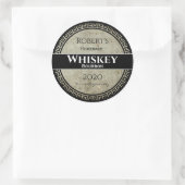 Homemade Whiskey Persoonlijke Ronde Ronde Sticker (Tas)