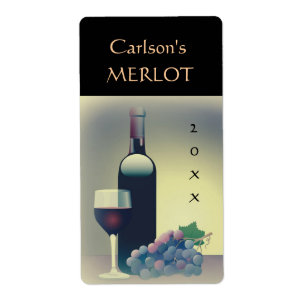 Homemade Wine Labels (verticaal)