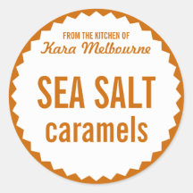 Homemade Zee Salt Caramel Label Sjabloon