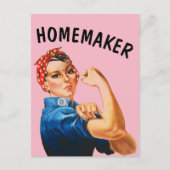HOMEMAKER RETRO ROSIE LES CARTES POSTALES RIVETER (Devant)